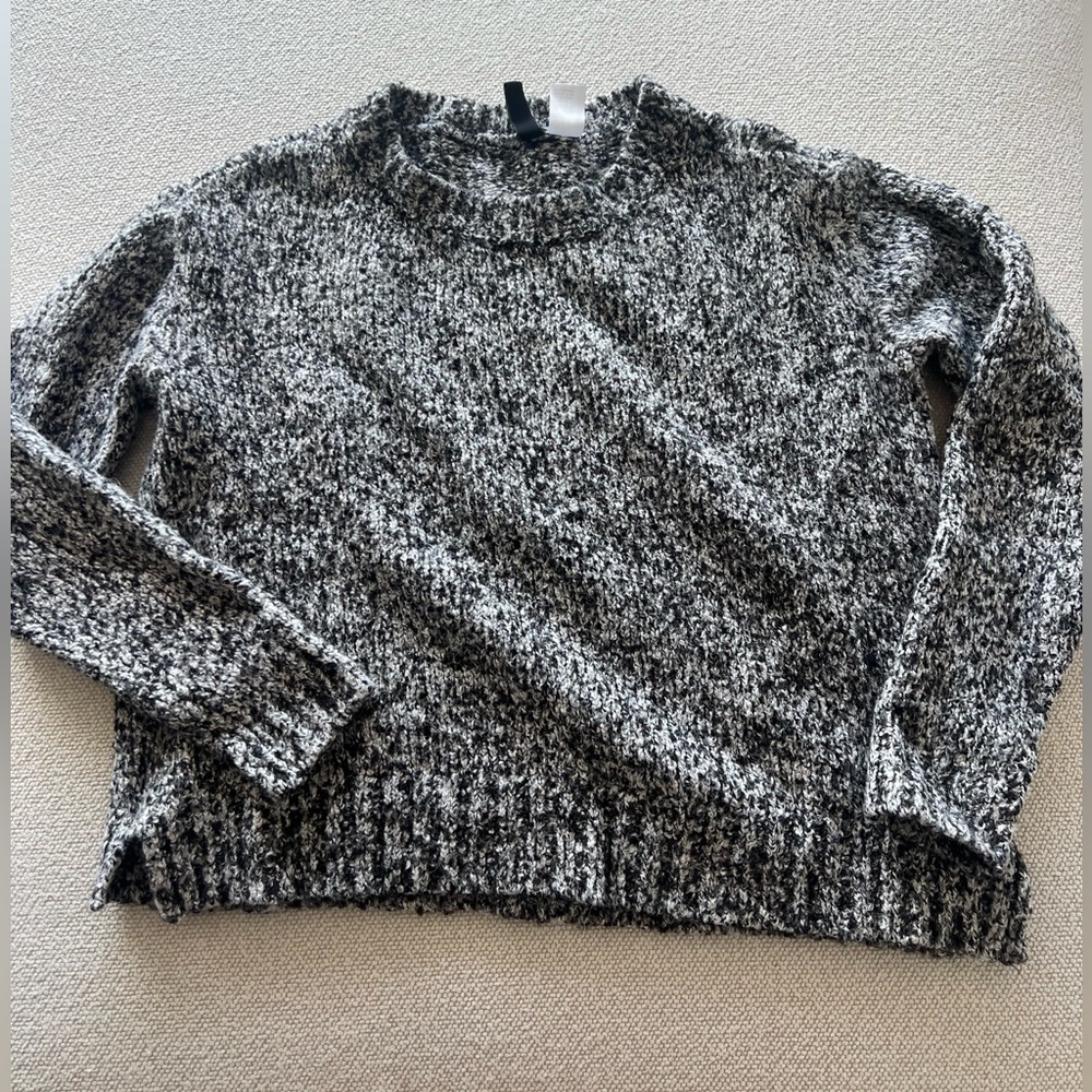 Gray heathered sweater